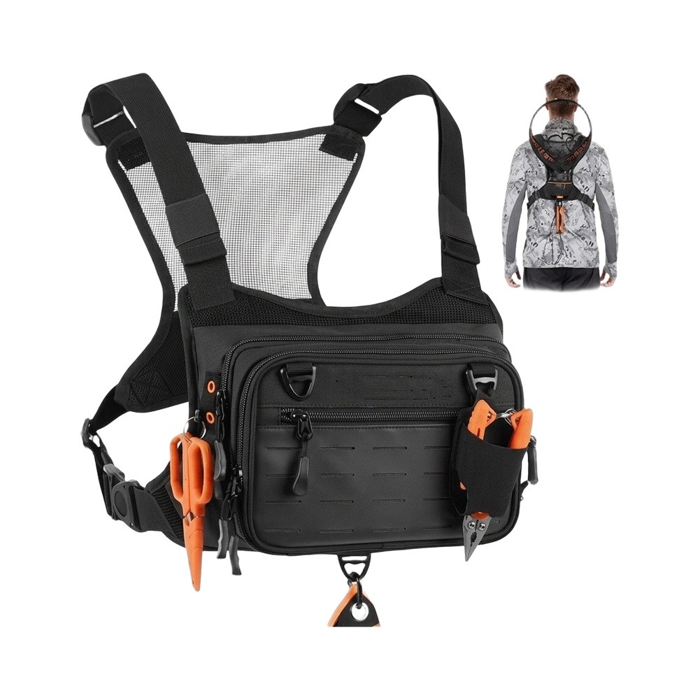 Fishing Vest - Fly Fishing Chest Pack Backpack Vest