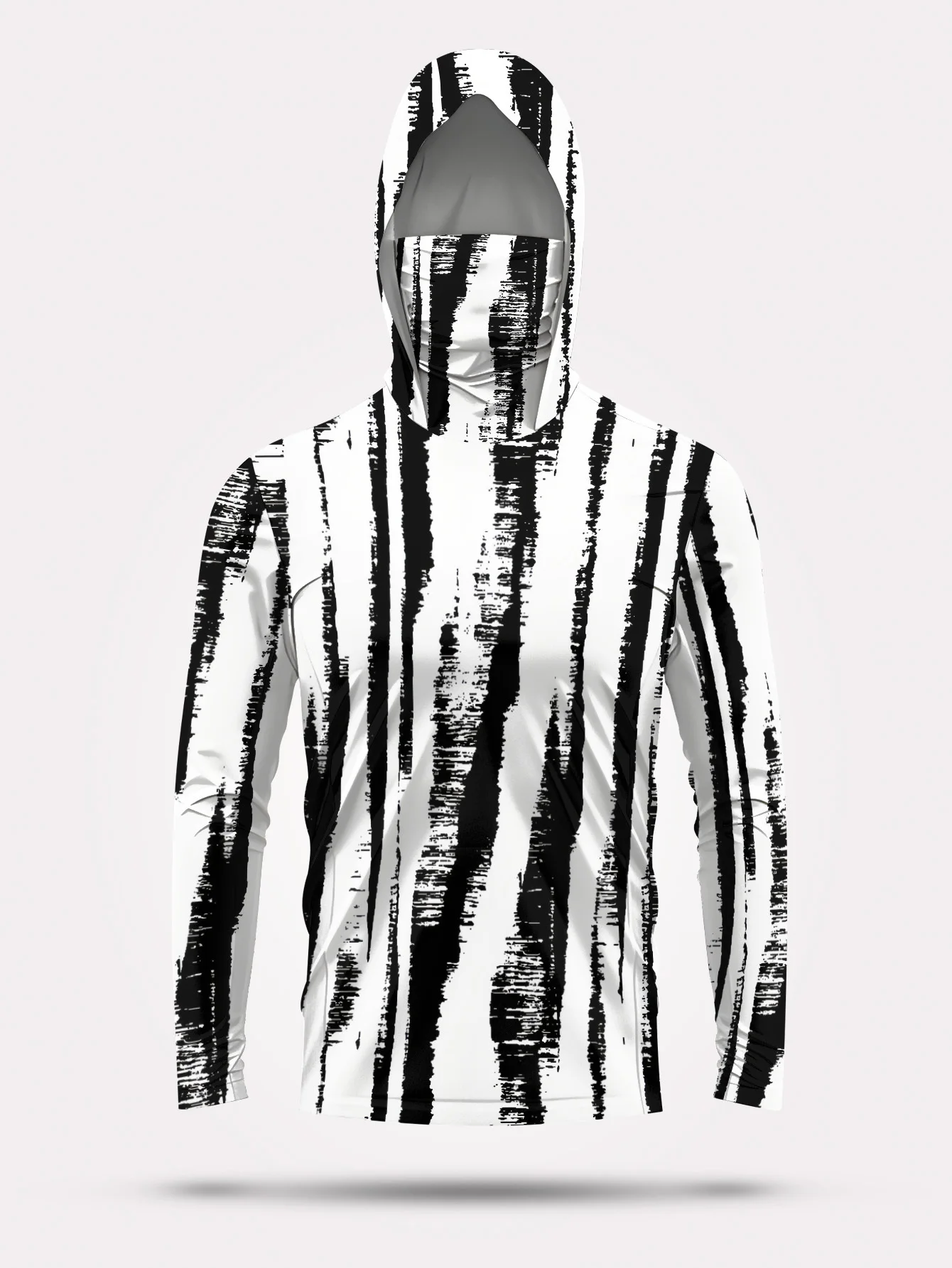 Men Black‑White Stripe Fishing - Fishing Hoodie recension och pris